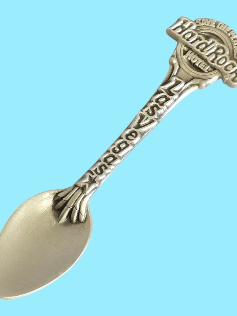 Hard Rock Hotel Las Vegas Save The Planet Souvenir Spoon 4.25" Long